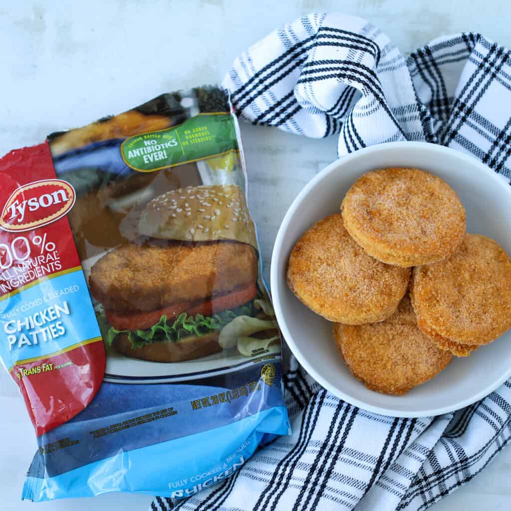 tyson chicken patties air fryer method before cooking. any brand will work