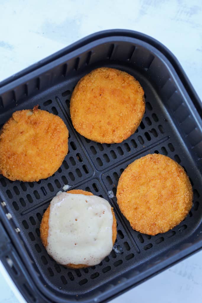 frozen chicken patties in air fryer with cheese or without
