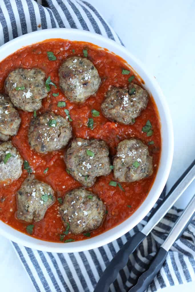 meatballs in air fryer in sauce