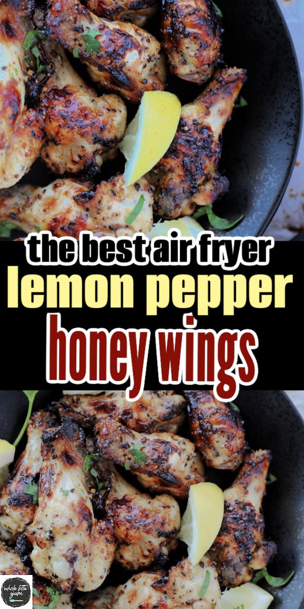 lemon pepper wings with honey glaze pinterest pin