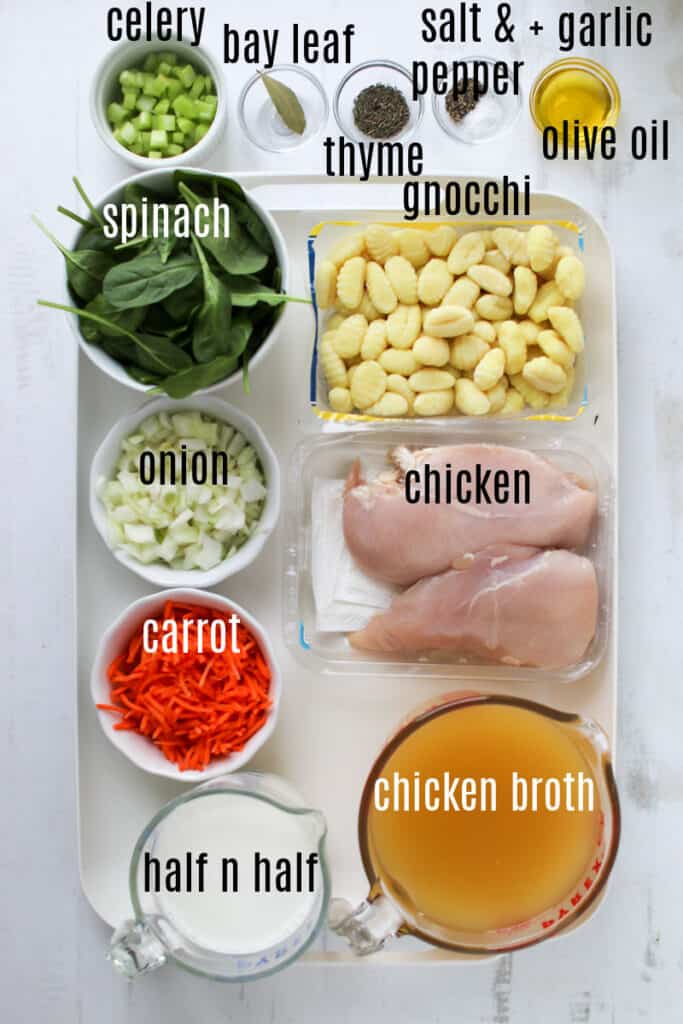 instant pot chicken and gnocchi ingredients