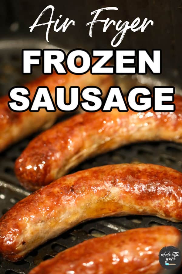 air fryer frozen sausage recipe pinterest pin