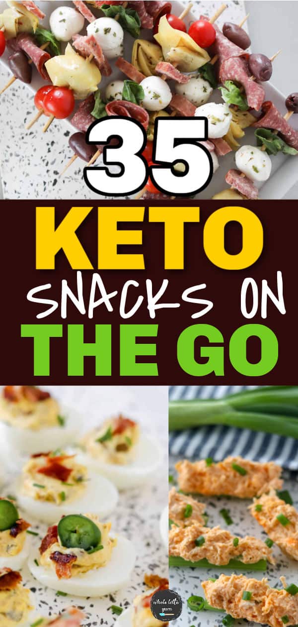easy keto snacks pin