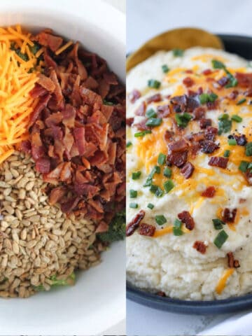 keto sides collage of images