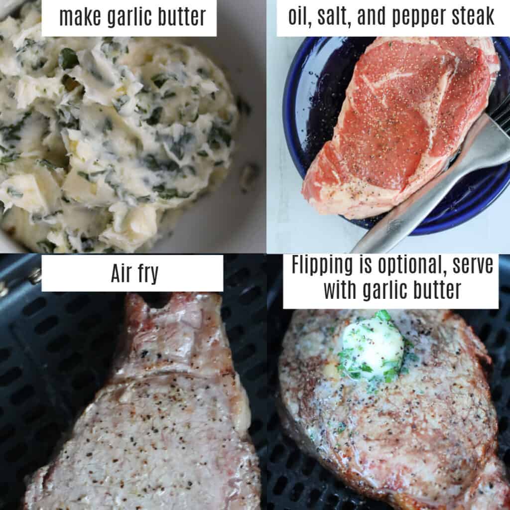 ribeye in air fryer recipe steps