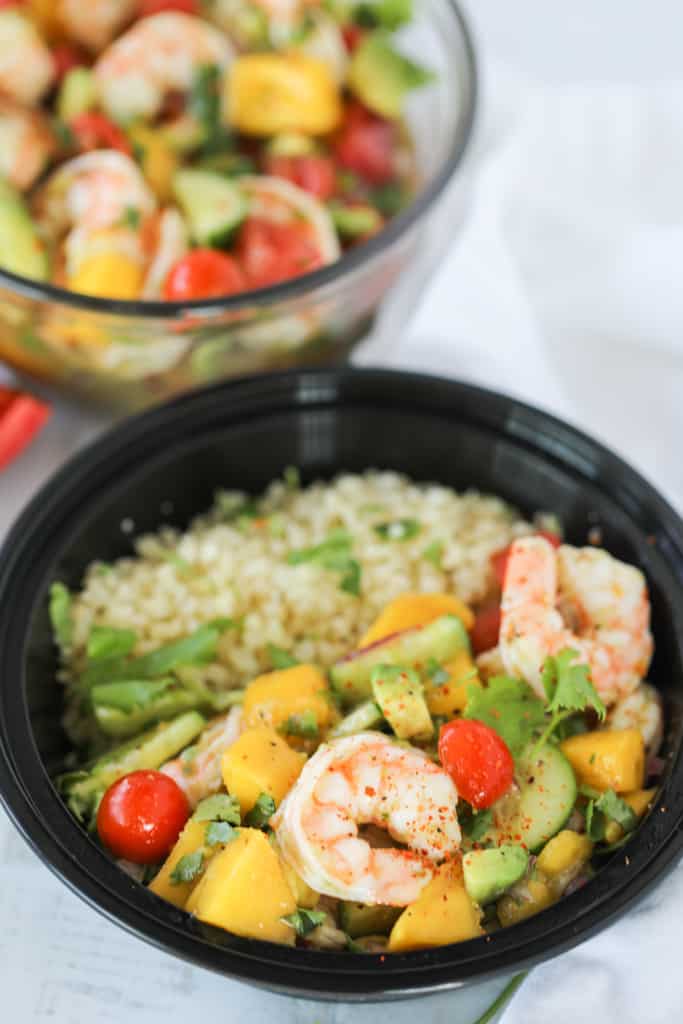 shrimp and avocado salad easy and healthy recipe meal prep