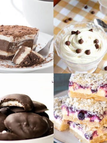 sugar free desserts collage