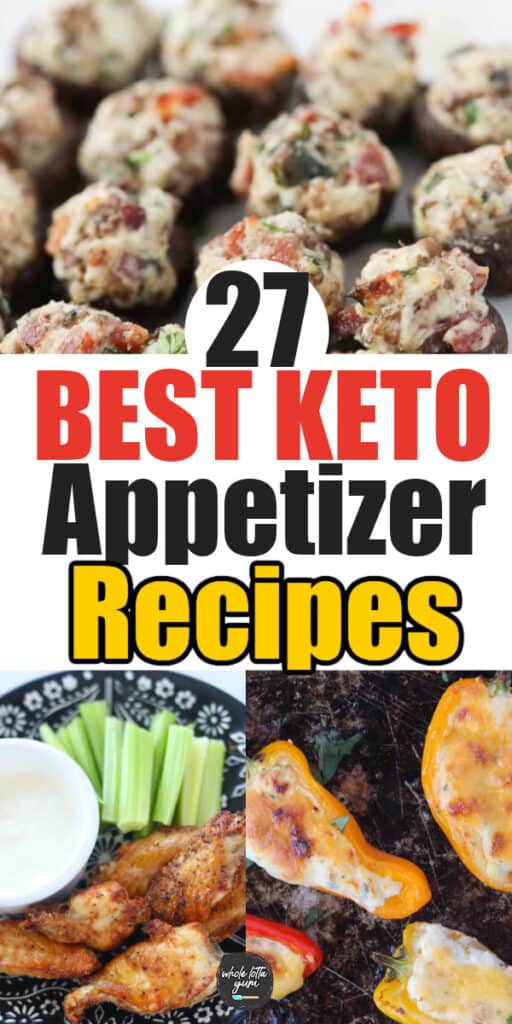 keto appetizers pin