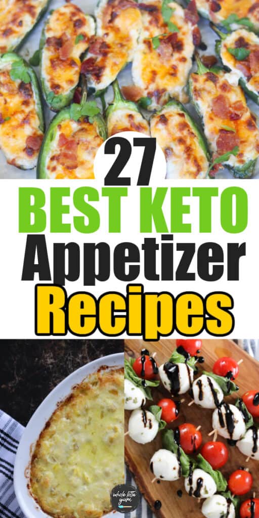 keto appetizers pin