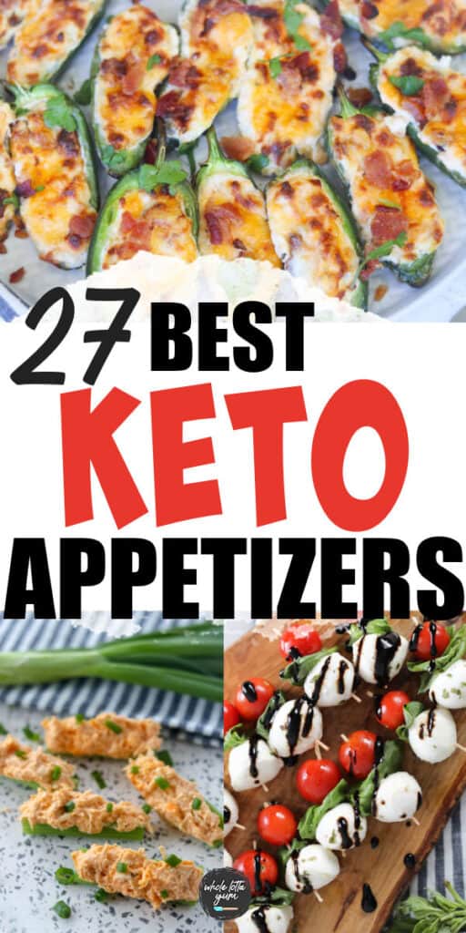 keto appetizers pin