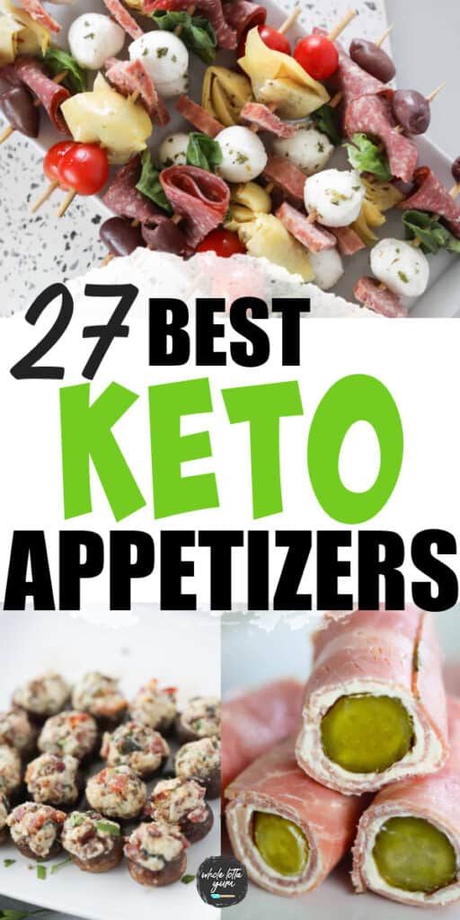 keto appetizers pin