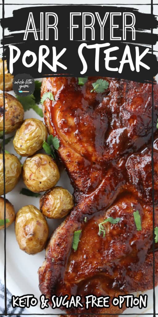 how to air fry pork steaks pin