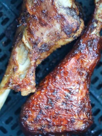 air fryer turkey legs up or down