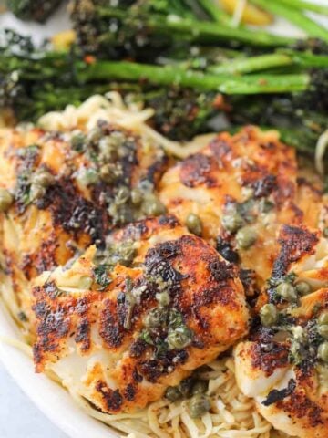 blacken cod finished dish