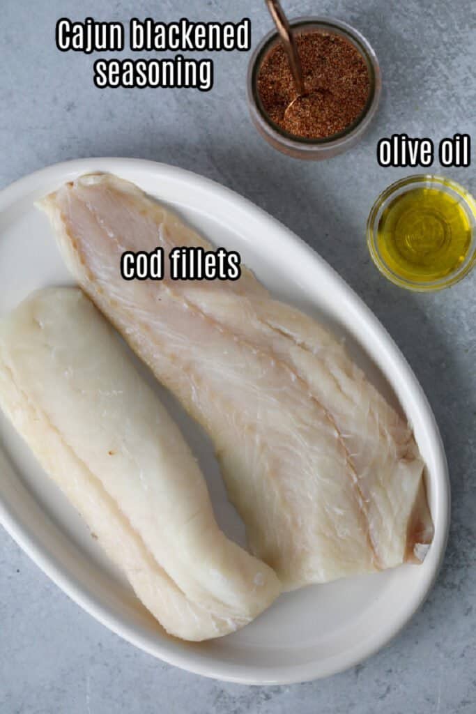 blackened cod fish ingredients
