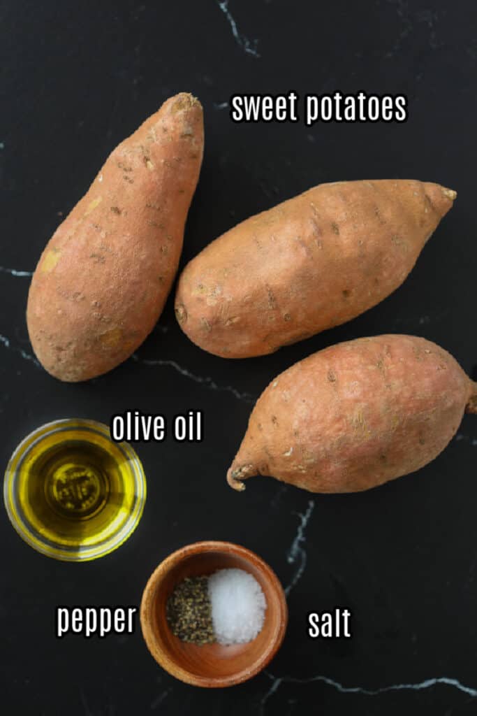 cubed sweet potatoes in air fryer ingredients used