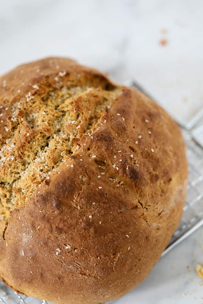 dairy free irish soda bread with whole wheat flour