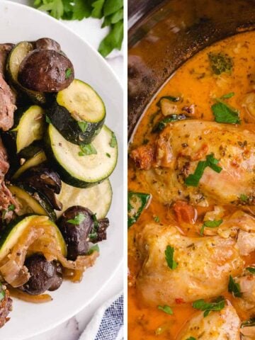low carb slow cooker recipes collage