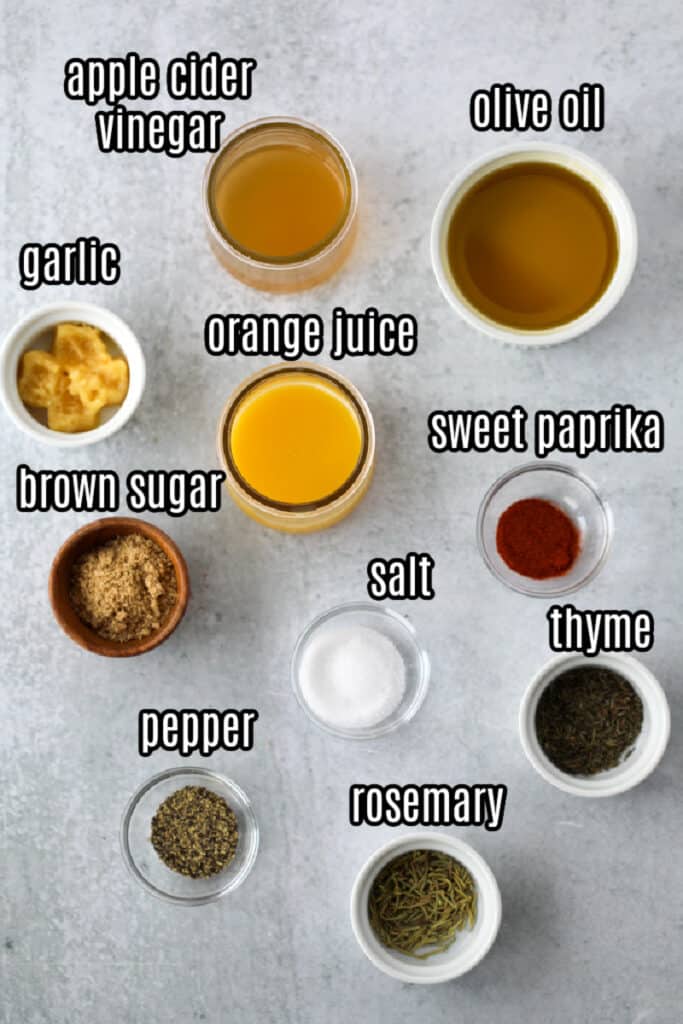 marinade for turkey tenderloins ingredients list