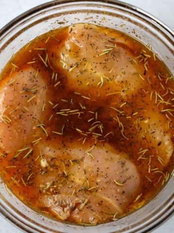recipe for marinating turkey tenderloins in the sauce before cooking