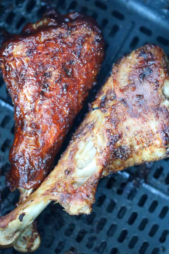 bbq turkey legs in <span style='background-color:none;'>air fryer basket</span><span style='background-color:none;'> </span>