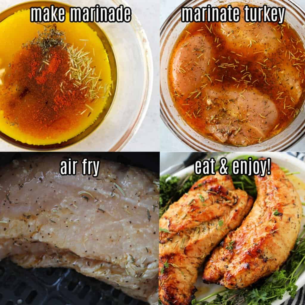 the turkey tenderloin air fryer recipe steps