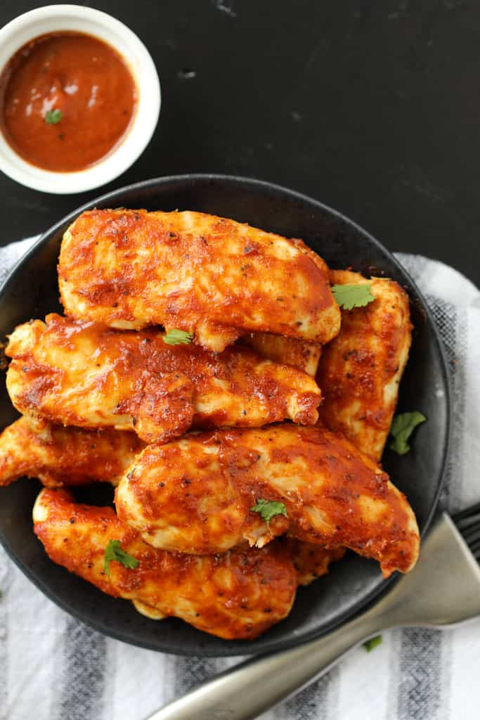 BBQ chicken tenders in air fryer easy and tasty recipe