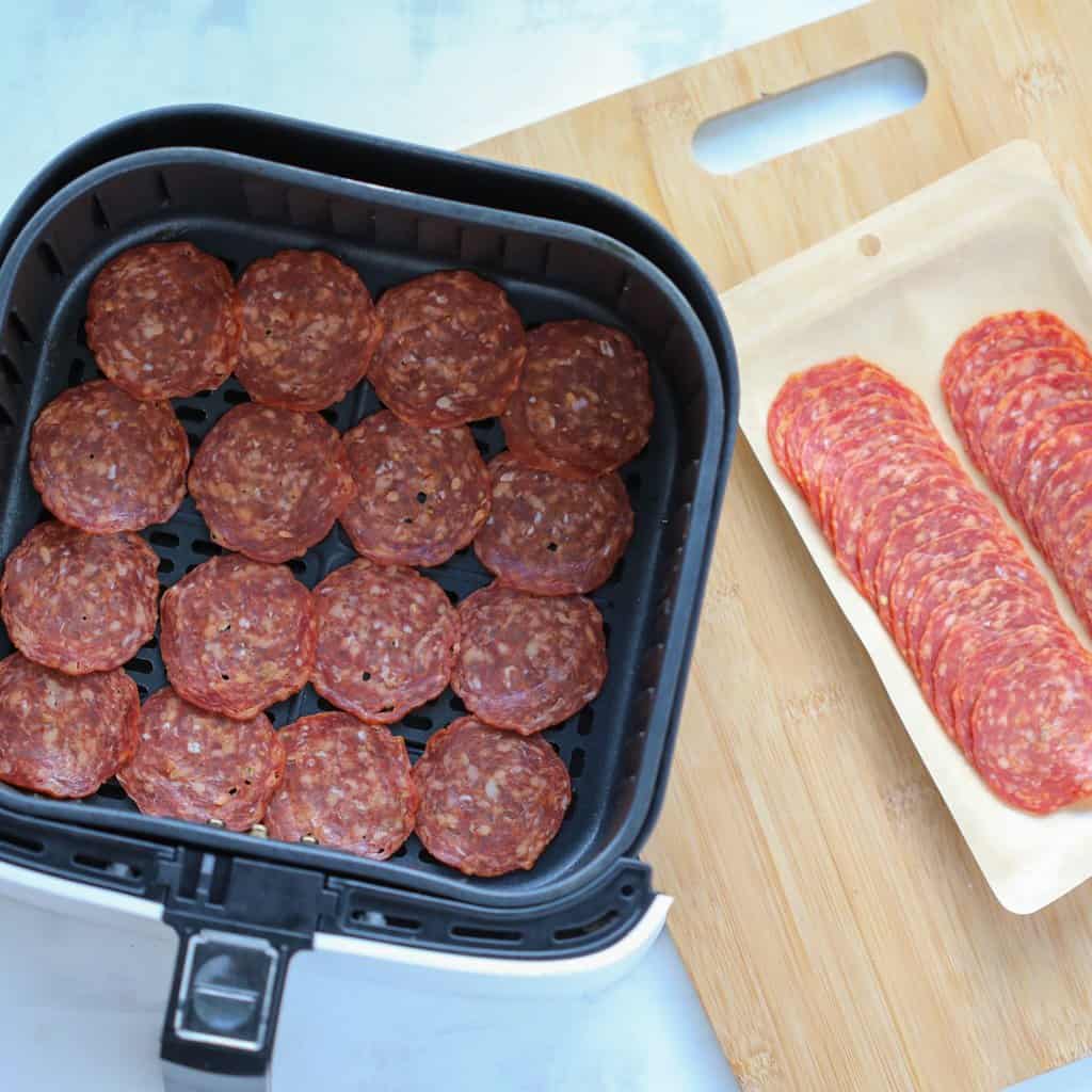 air fried pepperoni step by step instructions