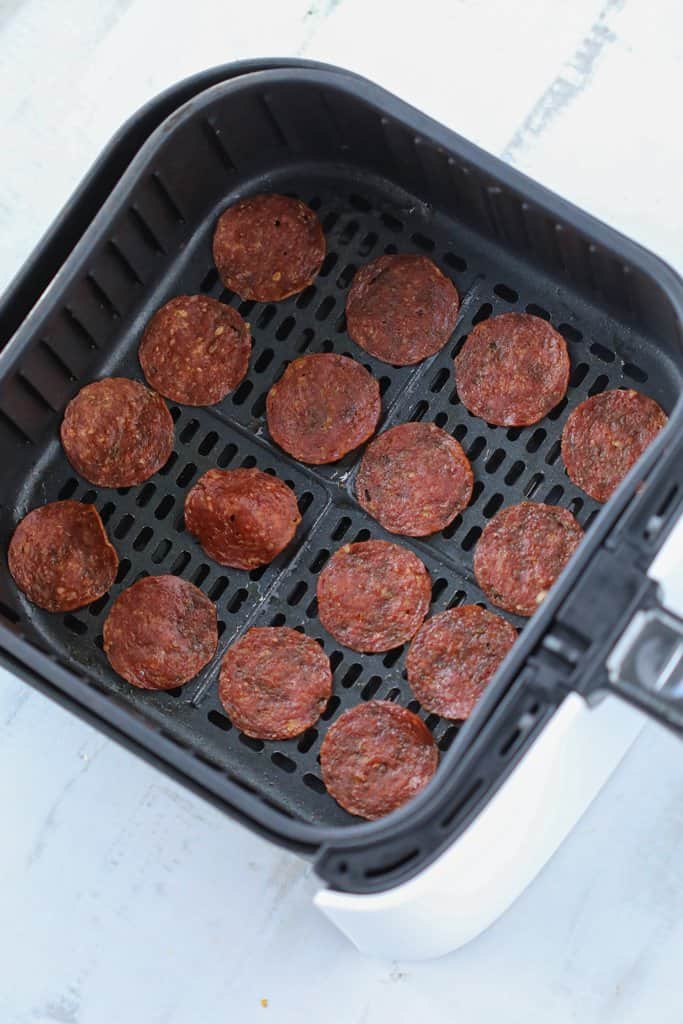 air fryer pepperoni chips easy recipe