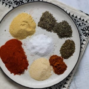 cajun seasoning substitute in a bowl before combining