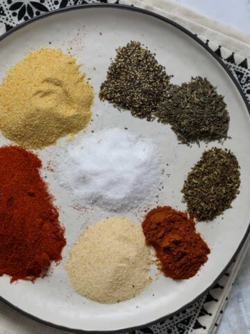 cajun seasoning substitute in a bowl before combining