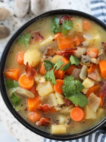 clam chowder without dairy