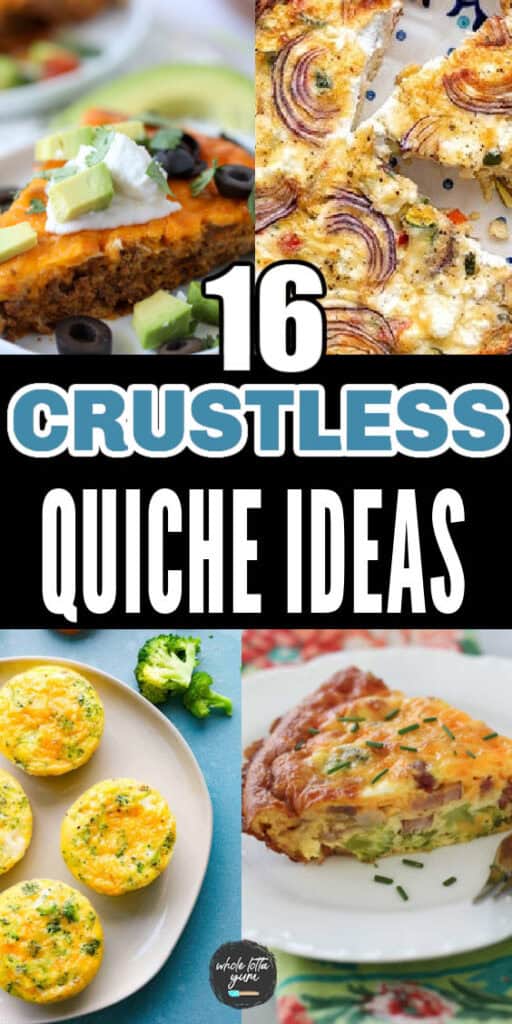 crustless quiches pin for pinterest