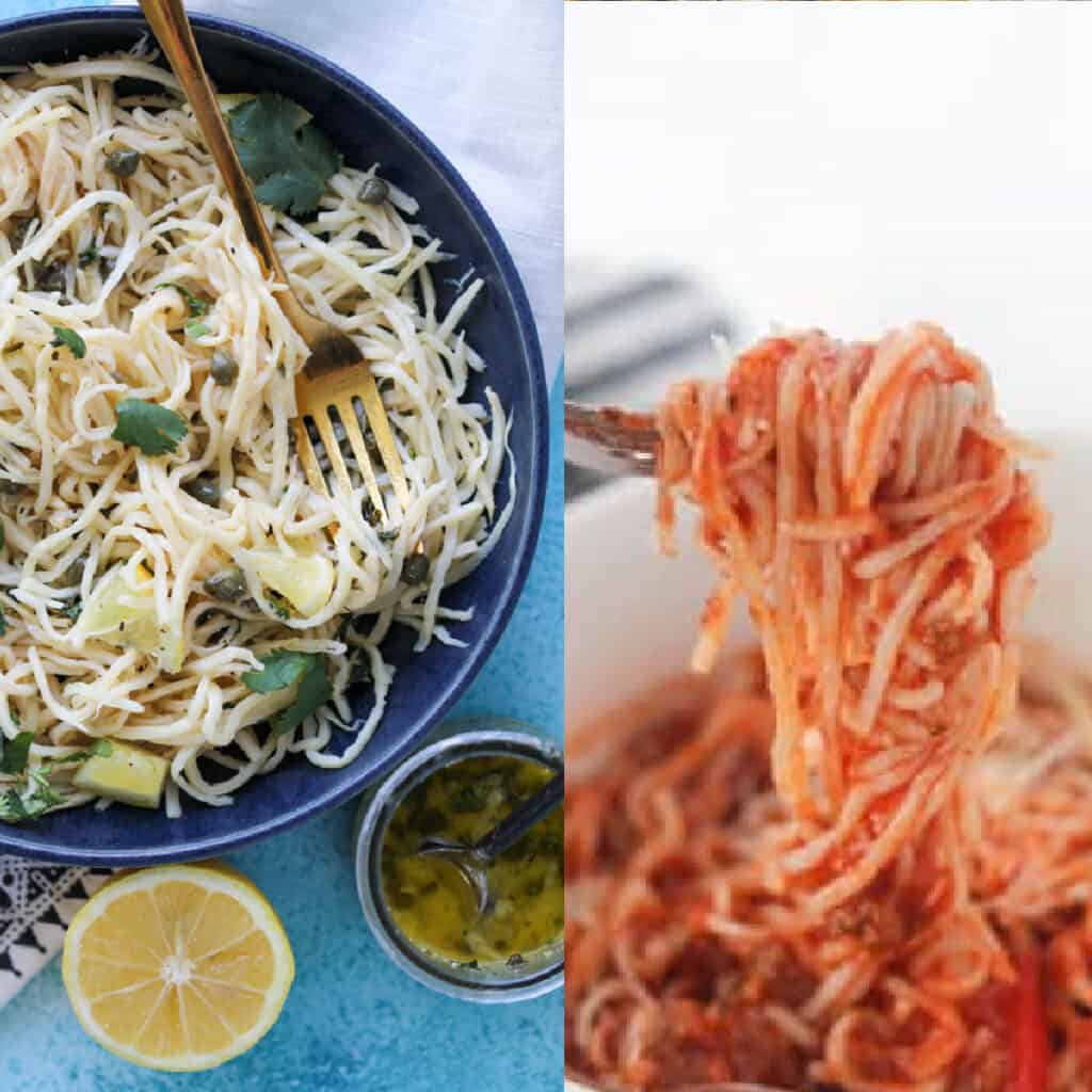 how to cook hearts of palm pasta collage