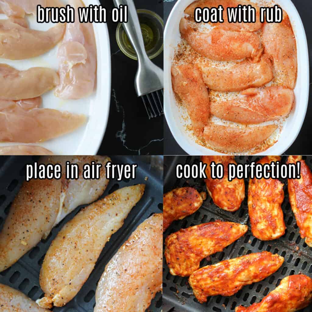 how to cook raw chicken tenders in air fryer easy step by step instructions