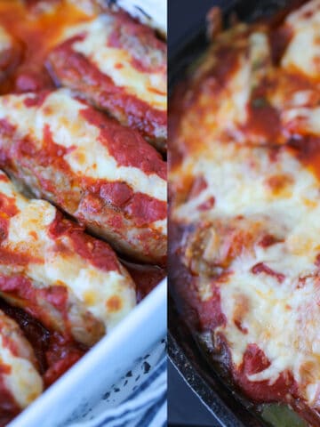 sausage casserole recipes collage