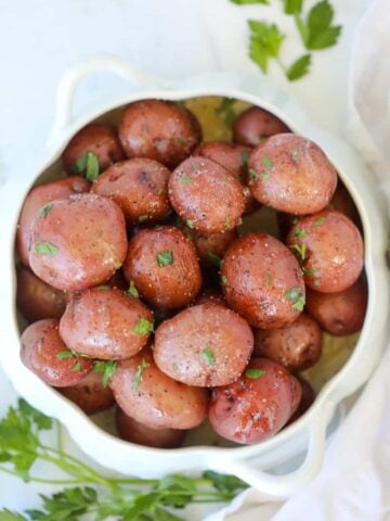 instant pot steamed potatoes in bowl1