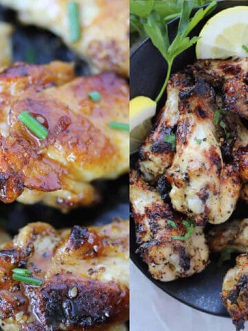 recipes for chicken wings collage