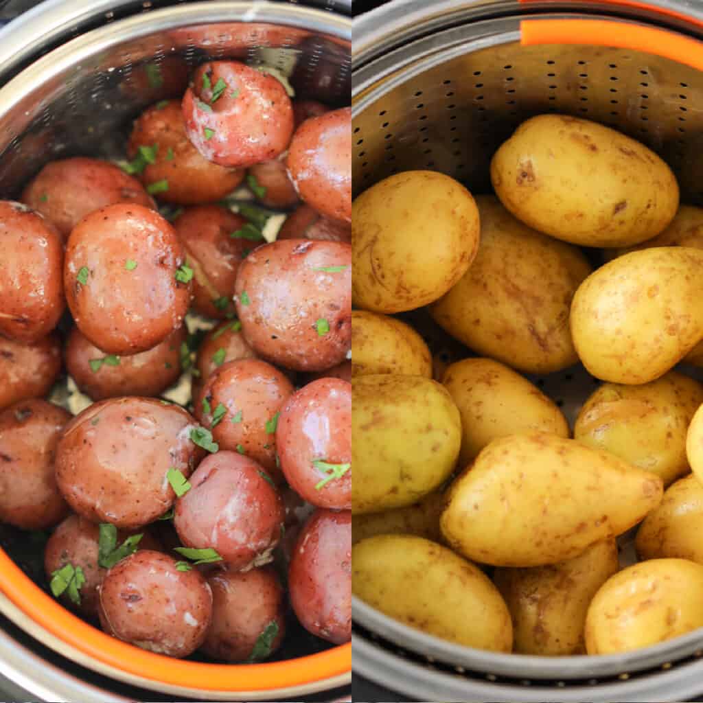 steaming potatoes in instant pot seasoned and warmed2
