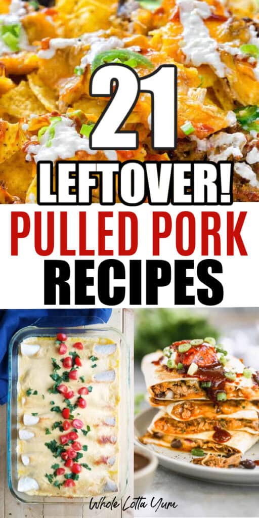 what to do with leftover pulled pork pinterest pin