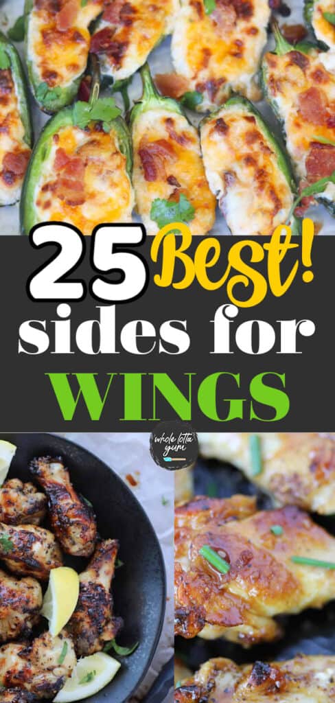 what to serve with chicken wings pinterest pin
