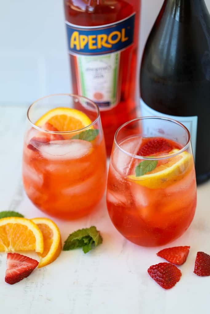 aperol spritz cocktail recipe 2 ingredients