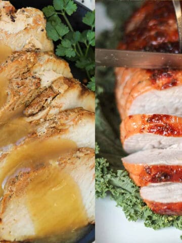 turkey breast recipes collage