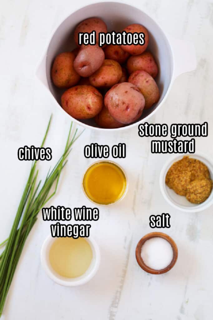 2 instant pot red potato salad ingredients for recipe