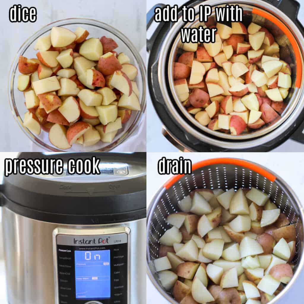 3 instant pot potatoes for potato salad cooking potatoes steps