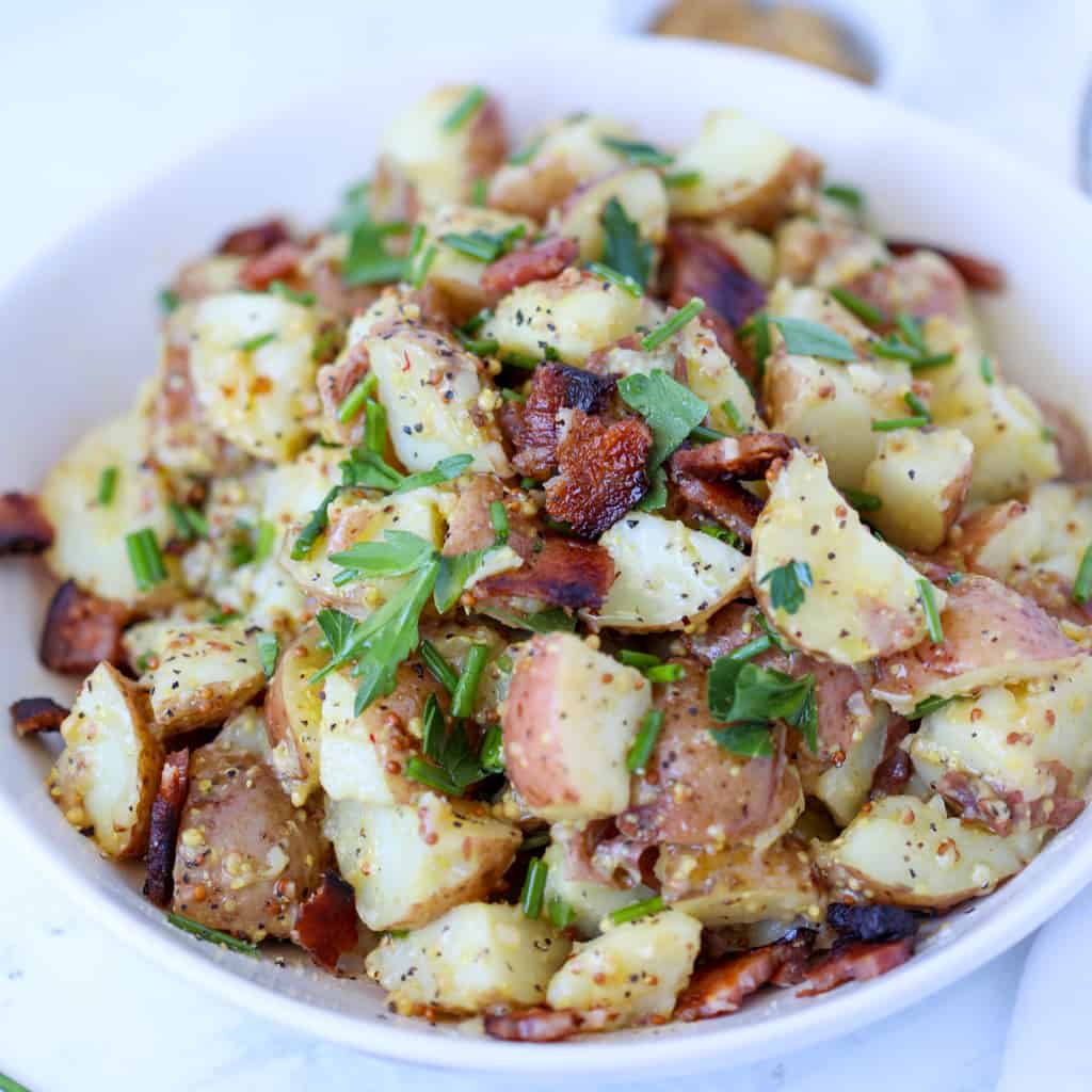 5 german potato salad in instant pot dish ready to serve