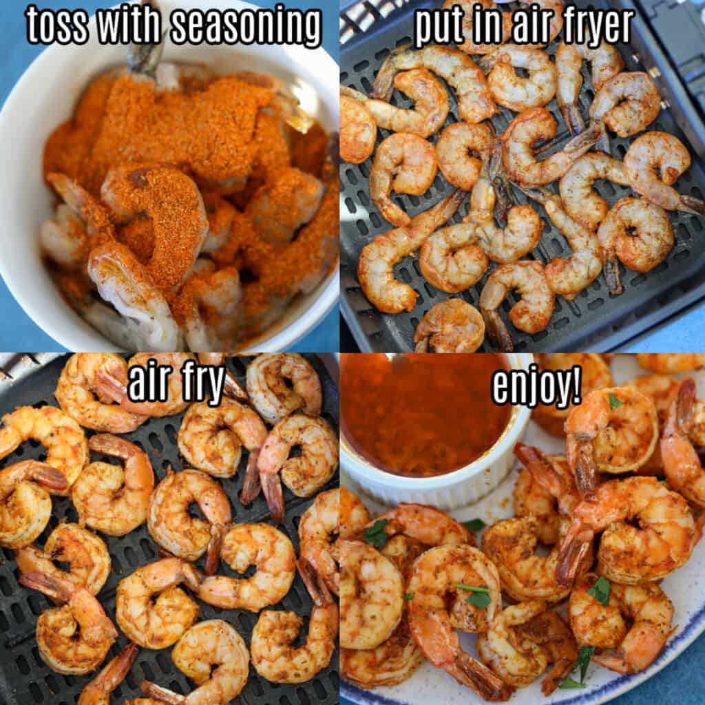 air fryer old bay shrimp recipe steps