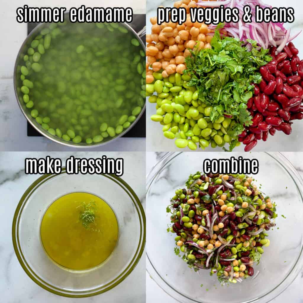bean salad with edamame recipe steps 3 easy instructions
