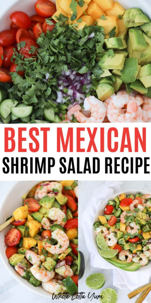 frozen shrimp recipe for salad pin