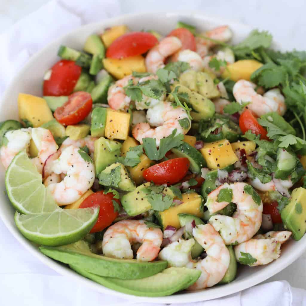 shrimp and avocado salad step by step instructions